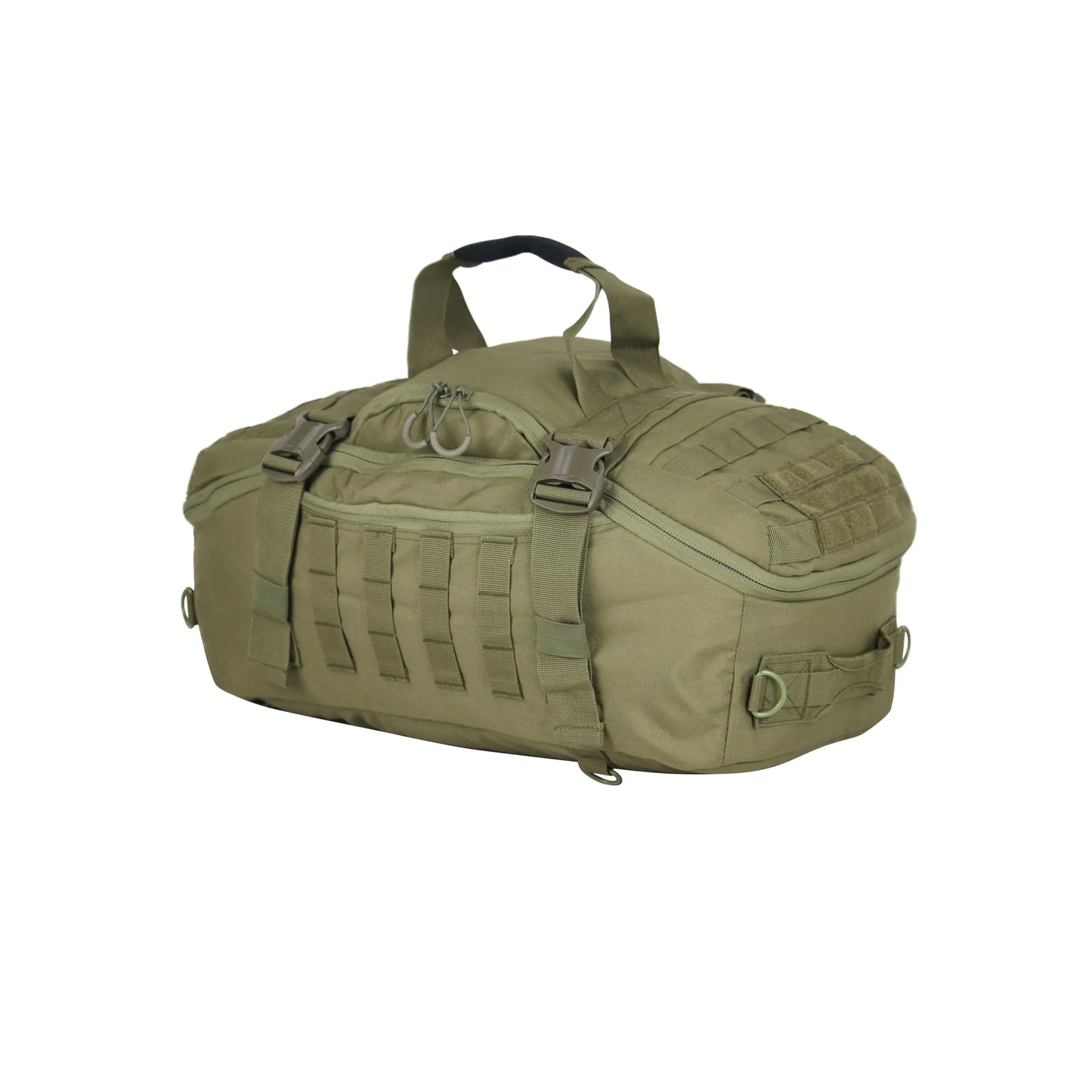 Rucsac de sală ZSearARMY pentru bărbați, geantă sport Duffel, cu trei moduri de transport (GREEN-60L)
