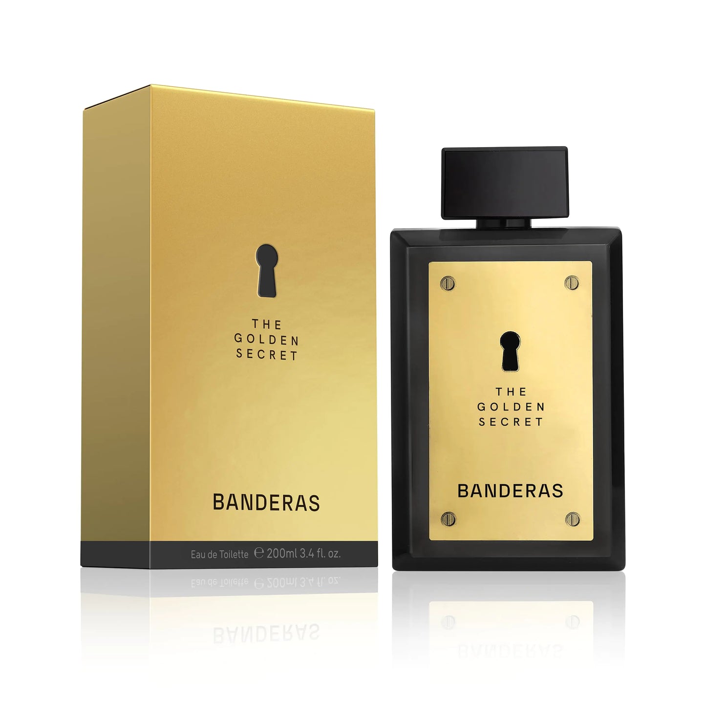 Banderas Parfums – Das goldene Geheimnis – Eau de Toilette Spray für Herren – Langanhaltend – Maskuliner, lässiger und eleganter Duft – Minze, Apfel und würzige Noten – Ideal für den Tag – 200 ml