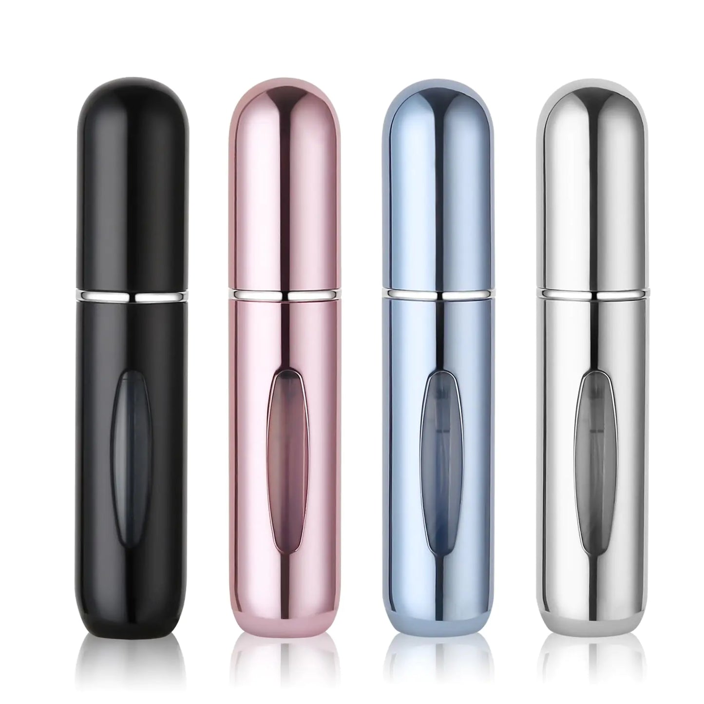 DIMONY Atomizor de parfum de călătorie reîncărcabil Sticlă de colonie de călătorie și parfumuri mici pentru femei Sticlă de colonie de dimensiuni de călătorie reîncărcabilă pentru bărbați Sticle de spray de corp goale pentru călătorii și ieșiri