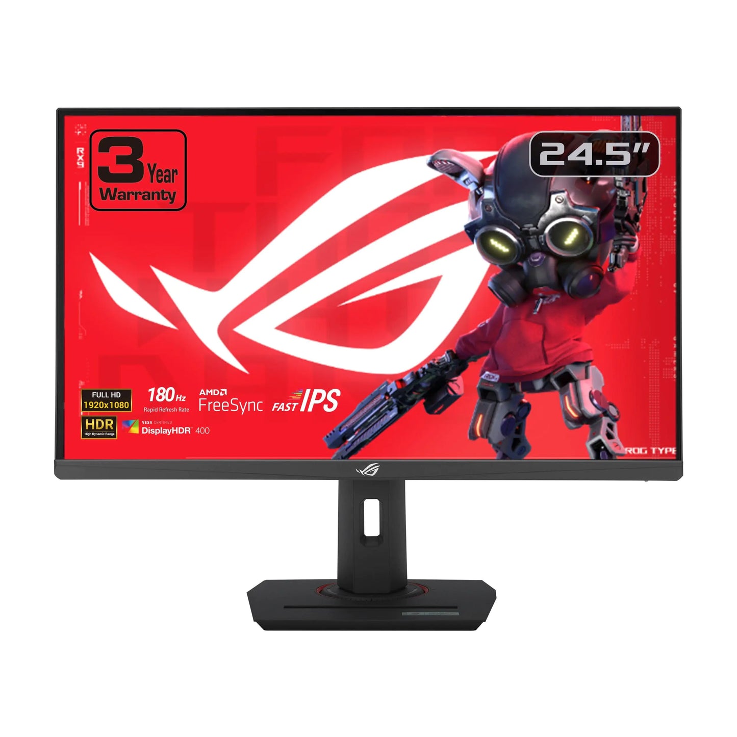 ASUS ROG Strix 24.5” 1080P USB-C HDR Gaming Monitor (XG259CS) - Full HD 180Hz 1ms Fast IPS Extreme Low Motion Blur Sync G-SYNC Compatible Tripod Socket DisplayWidget AI Gaming 3 yr Warranty
