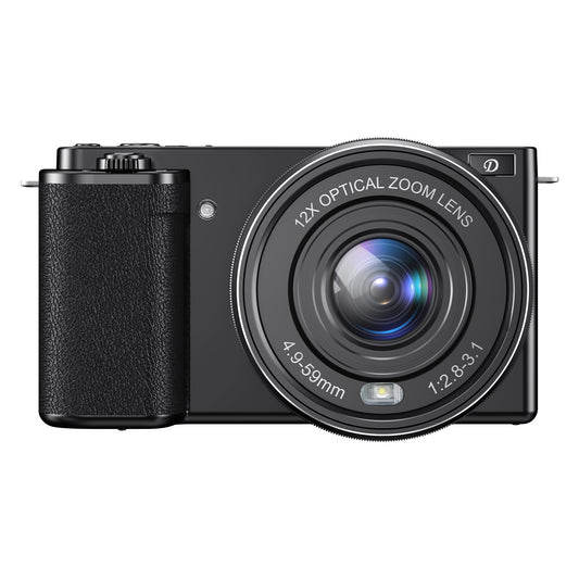 Cameras for Photography4K 64MP Digital Camera12X Optical Vlogging Camera for YouTubeOne Button Point and Shoot Digital CameraAuto-Focus Video CameraTravel Camera with 64G TF Cards for Beginners