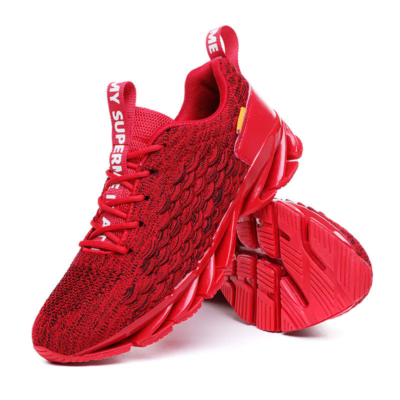 Fish Scale Blade Sneakers - Flyknit Gym Shoes