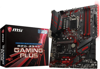 MSI MPG Z390 Gaming Plus LGA1151 (Intel 8th and 9th Gen) M.2 USB 3.1 Gen 2 DDR4 HDMI DVI CFX ATX Z390 Gaming Motherboard (Renewed)