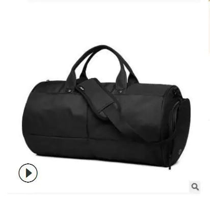 Waterproof Canvas Men's Sports Gym Bag - Large Capacity